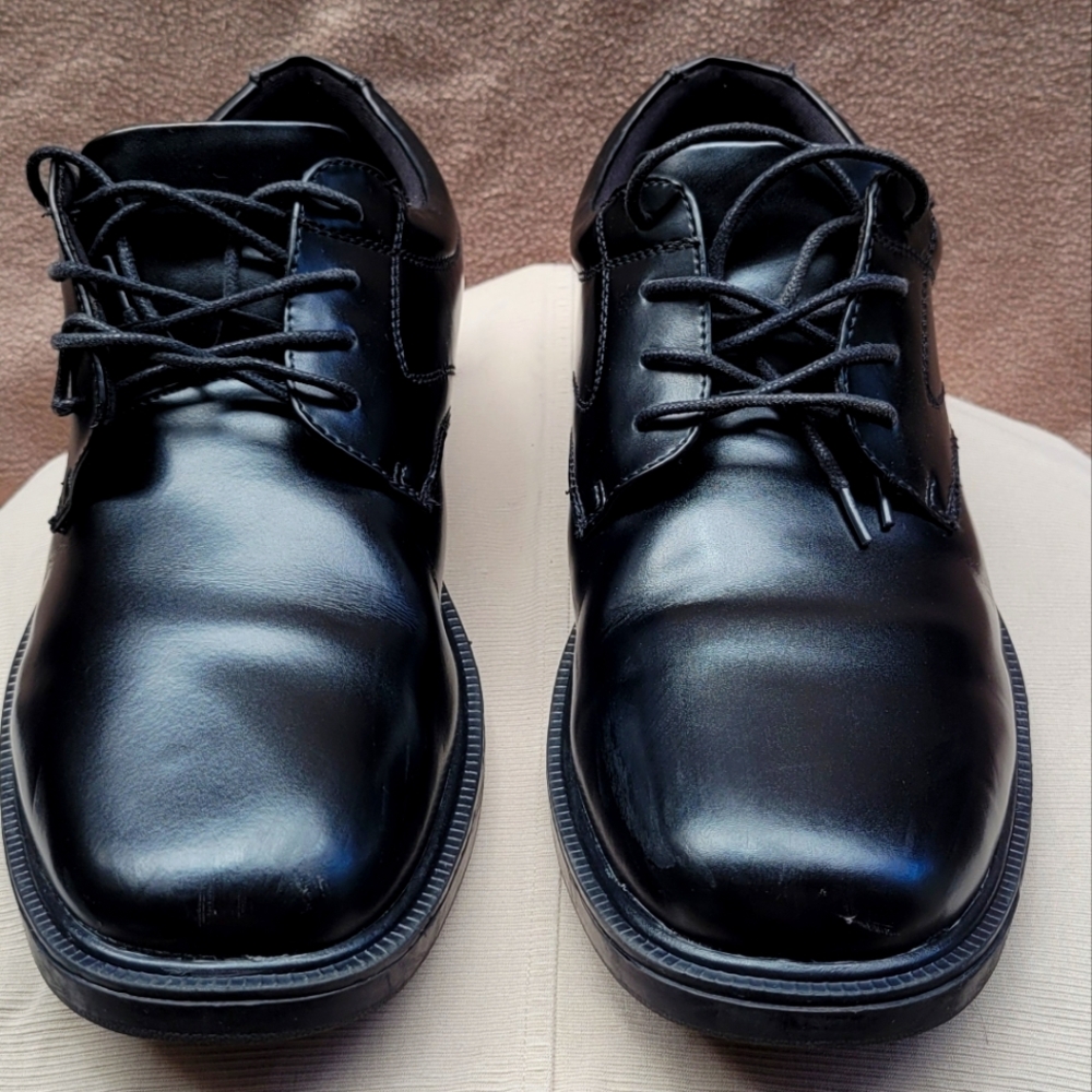 Nunn Bush Men's Size 10.5M Black Leather Oxford Dress Shoes Slip Resistant Pre